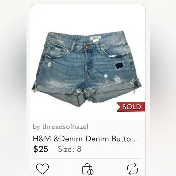 ⭐️ & Denim light blue relaxed Jean shorts 99% cotton 1% elastic women size 10